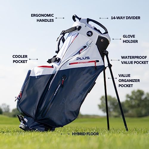 Hybrid Golf Cart Bag with Waterproof Pockets and Sturdy Leg Locks U4940