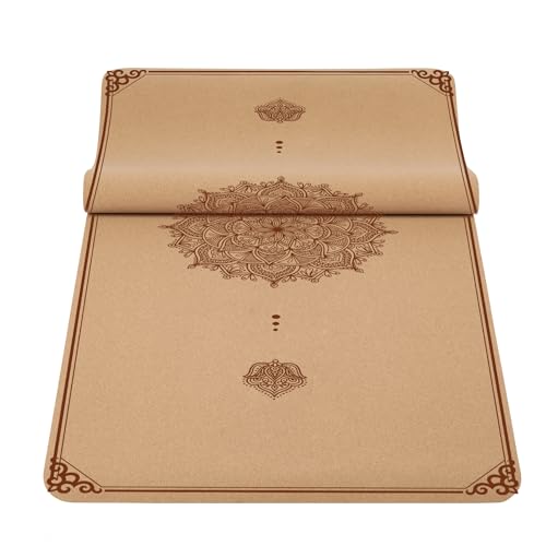 Cork Yoga Mat Non Slip Thick for Pilates & Home Workouts R22065