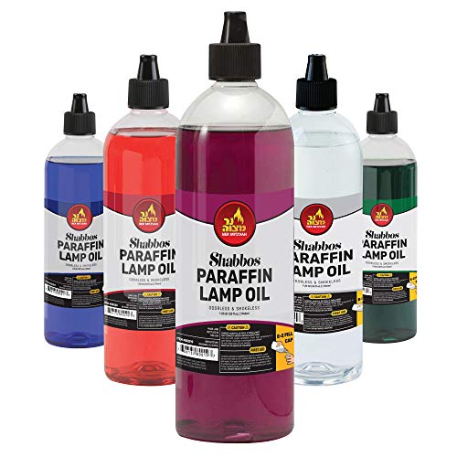Red Smokeless Odorless Paraffin Lamp Oil for Indoor and Outdoor Use, 32oz U1489