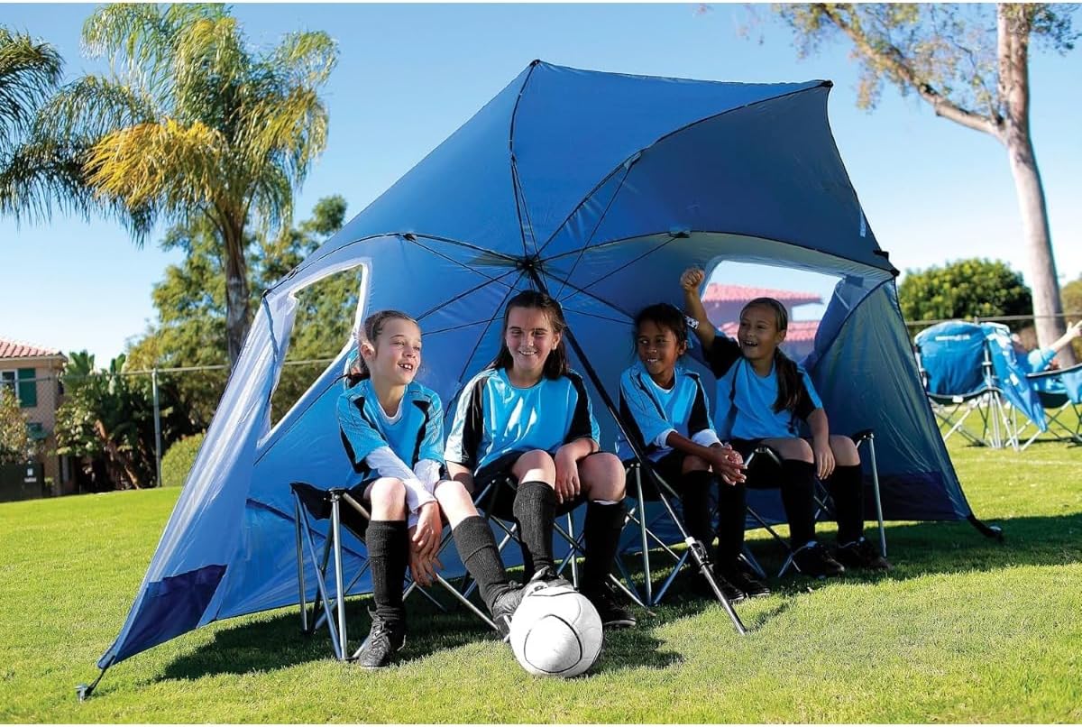 SPF 50+ Sun and Rain Canopy Umbrella for Camping, Beach and Sports Events R842625