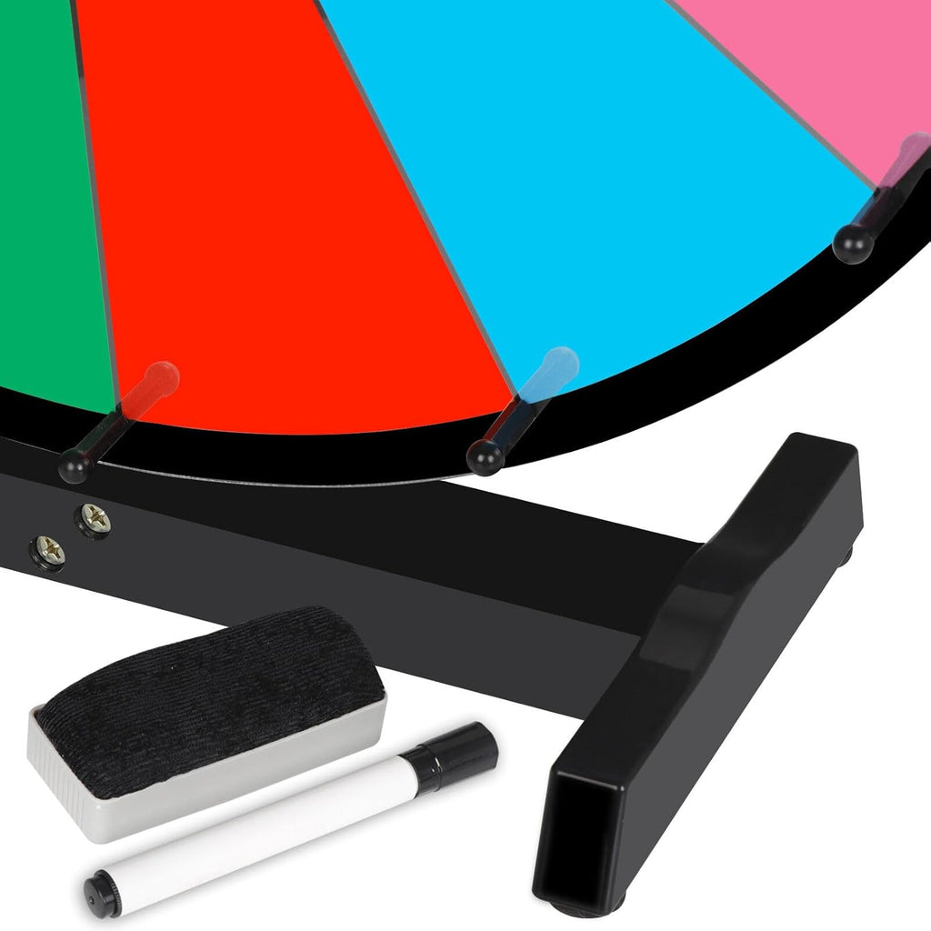 24" Prize Wheel with Detachable Stand Carnival Spinning Game U890