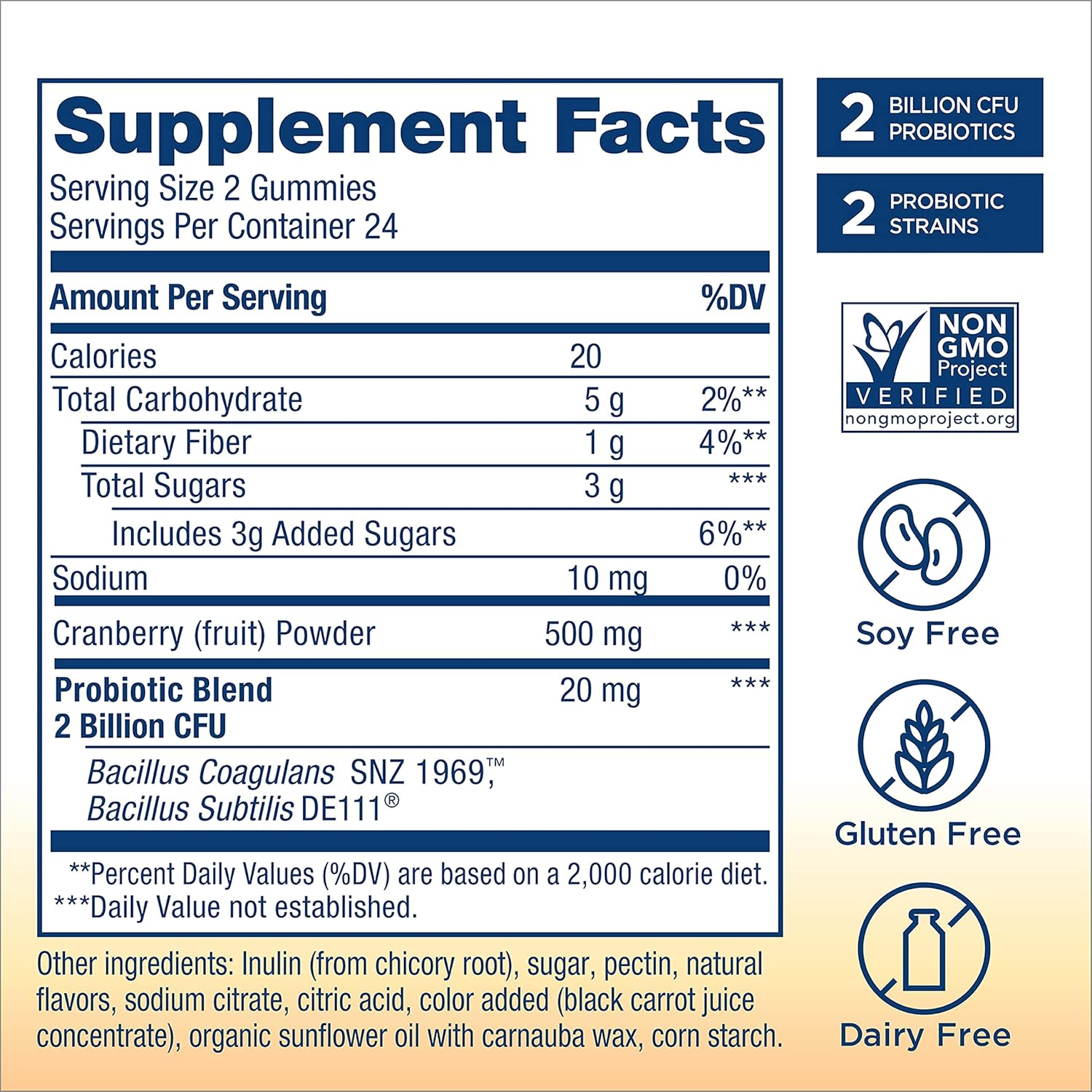 Women's Prebiotic and Probiotic Gummies for Digestive and Immune Health N872