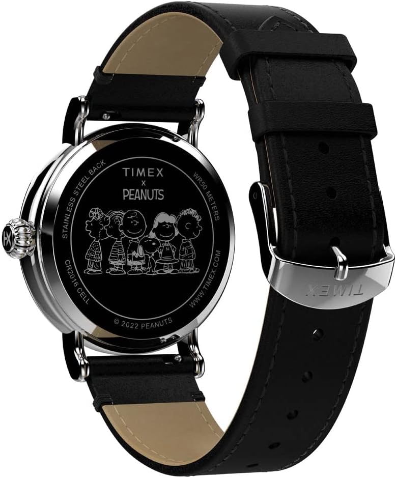 Snoopy Rainbow 40mm Leather Strap Watch N26408