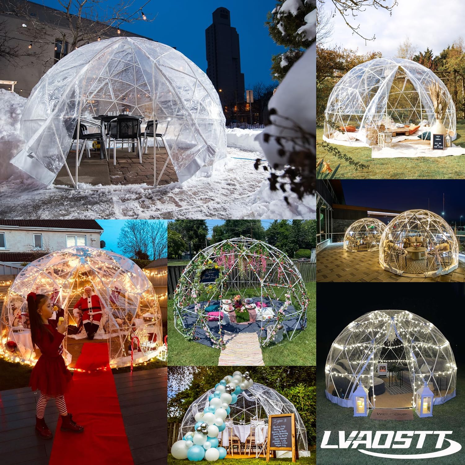 Clear Bubble Dome Tent for Outdoor Camping Patio R8782