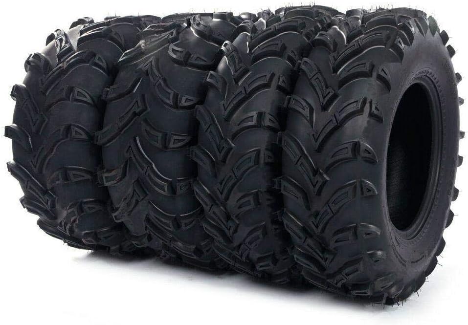 ATV UTV Tires 26x9.00-12 Front & 26x11.00-12 Rear 6PLY Sport All Terrain Tubeless Tires 26x9x12 26x11x12 Complete Set of 4