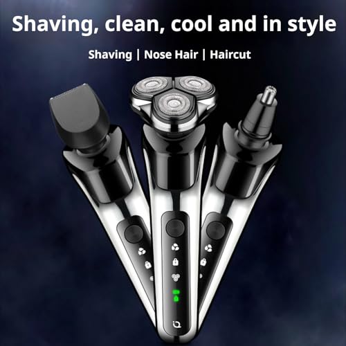 Electric Shaver for Men, Rechargeable Razor with LED Display C712717