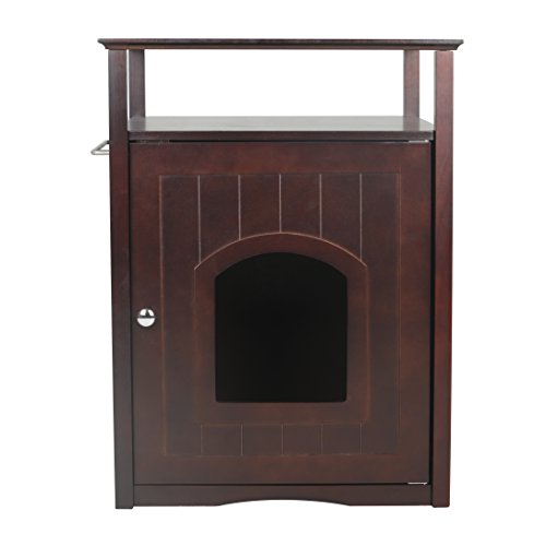 Cat Washroom Night Stand Pet House with Hidden Litter Box C4401