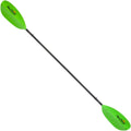 AQUA BOUND Manta Ray Fiberglass Kayak Paddle - Fiberglass Shaft/Composite Blade, 4 Piece (Snap Button), Electric Green, 210 cm