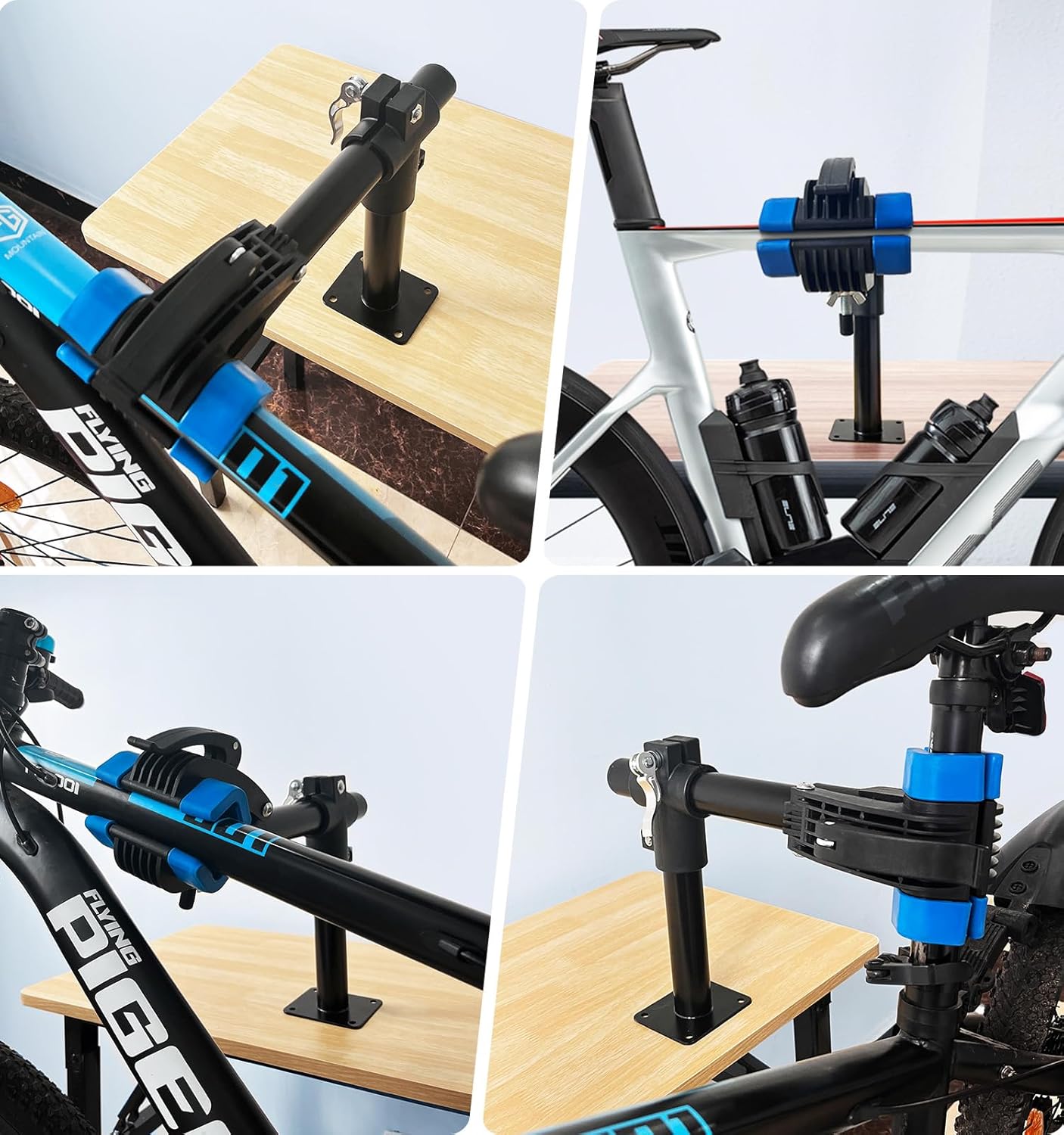 Bike Repair Stand, Bench Mount Bicycle Maintenance Clamp Work Rack D829