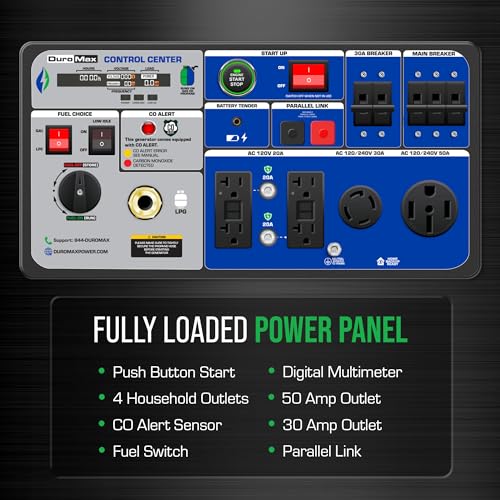 9,500-Watt Dual Fuel Digital Inverter Portable Generator P202