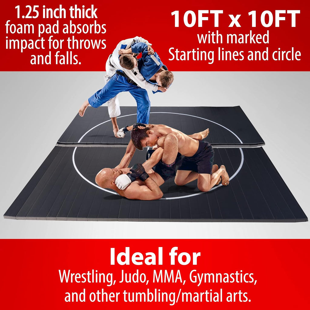 10 x 10 Wrestling Mat for BJJ, Judo, and Martial Arts R4978