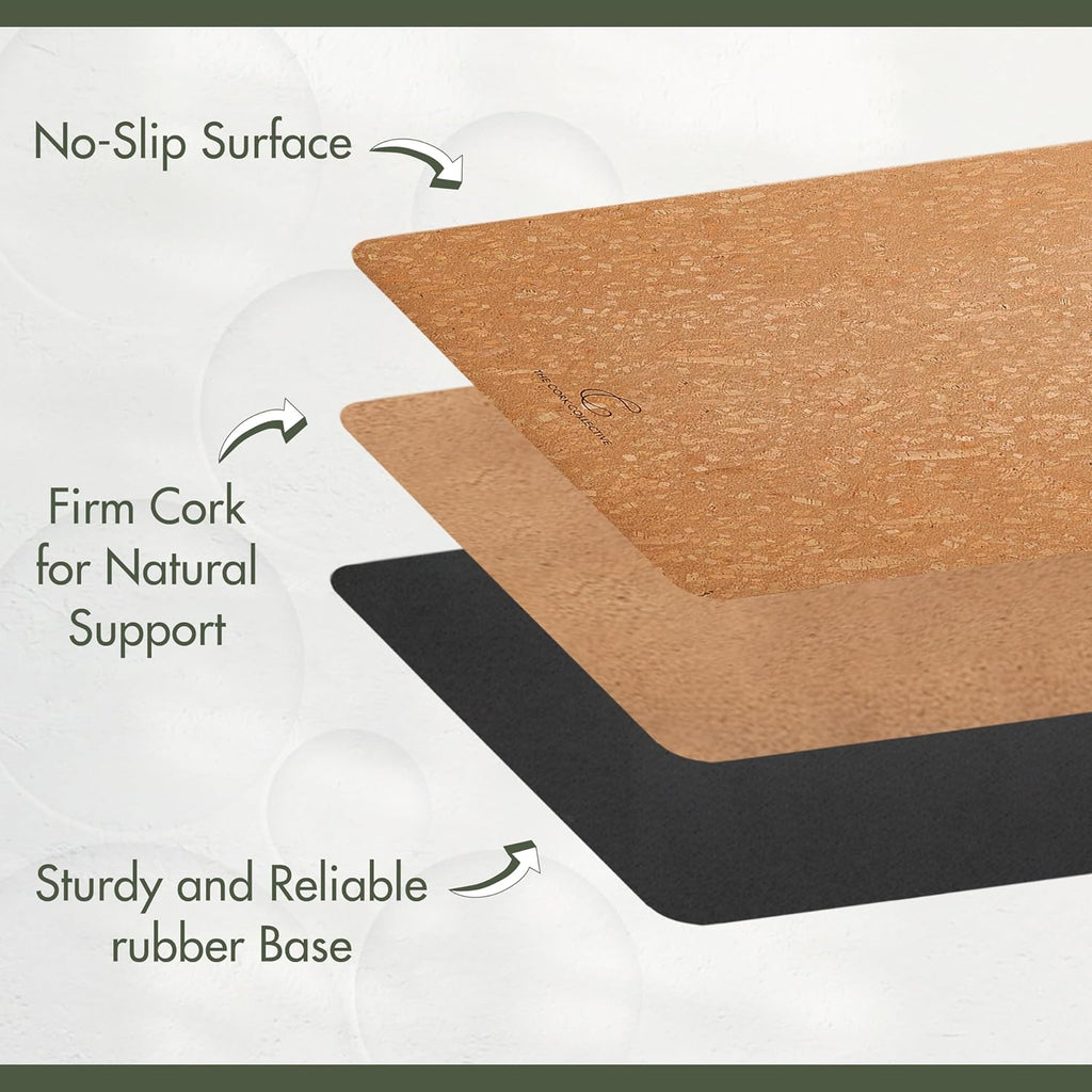 Thick Cork Yoga Mat 4mm, Non Slip, Non Toxic M64980