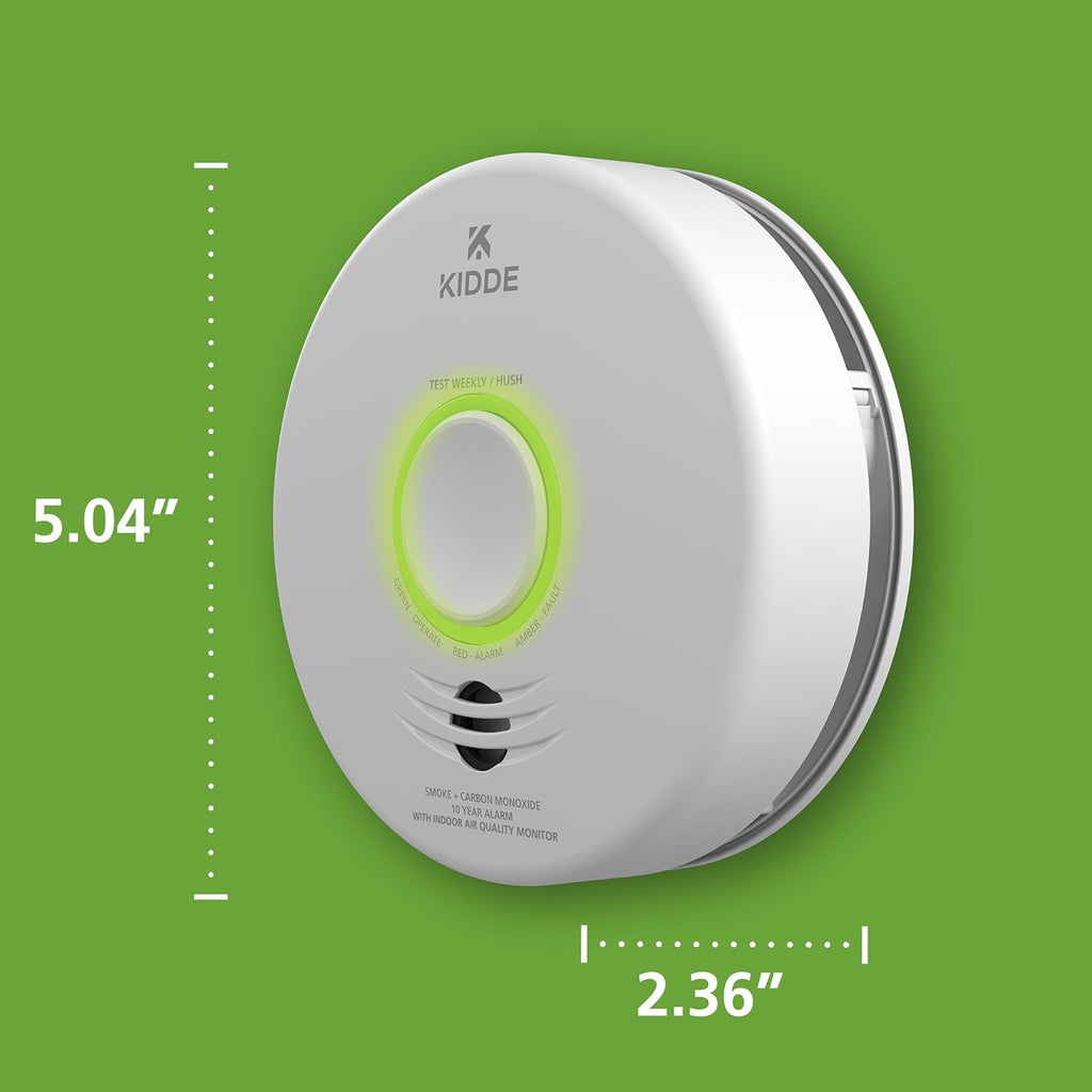Smart Smoke & Carbon Monoxide Detector with Indoor Air Quality Monitor, WiFi, Hardwired W980813