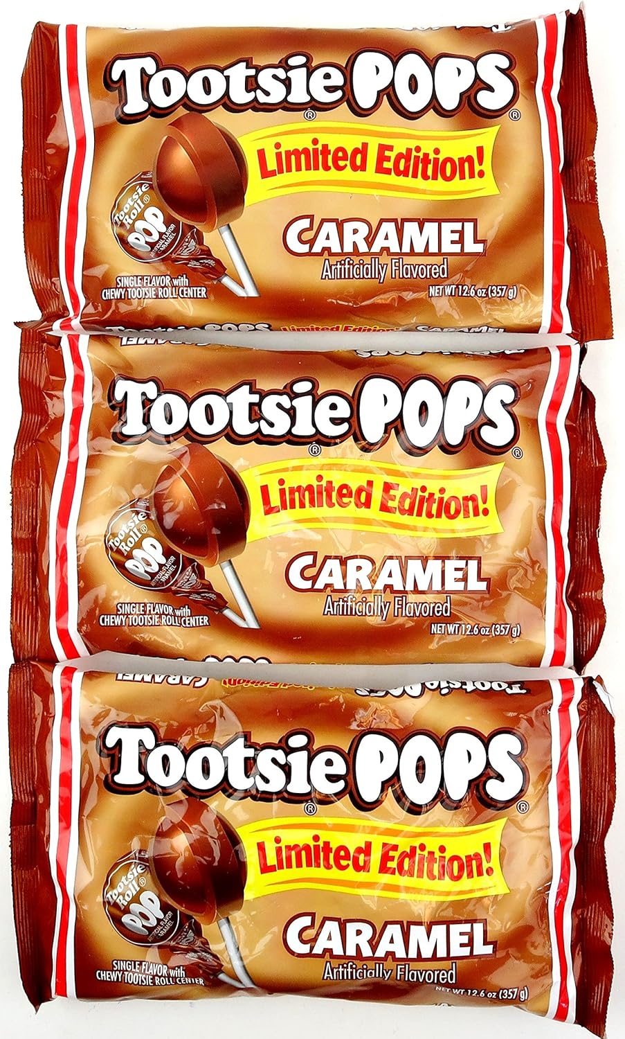 Caramel Pops, 12.6 oz Bags, Pack of 3 T44779