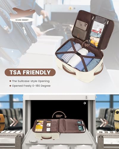 Carry On Backpack 40L Travel Backpack with 3 Packing Cubes, TSA Approved, Waterproof Laptop Backpack V645