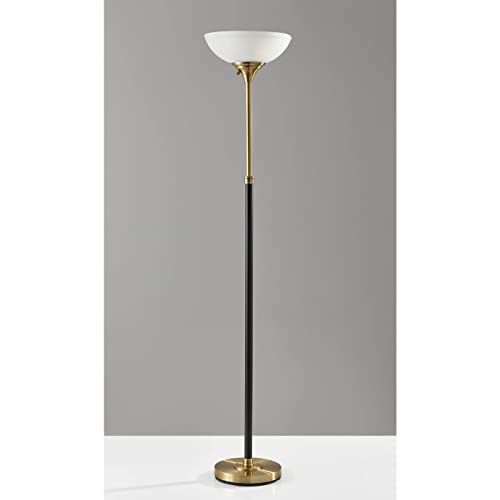 Bergen Torchiere Floor Lamp, Black B303