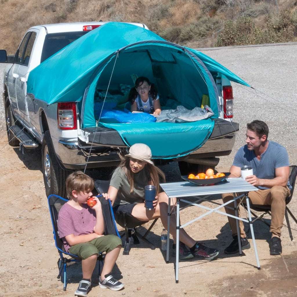 Truck Bed Tent for Camping, Waterproof Double Layer Pop Up, Fits 5.5-8 Ft Pickup Truck Y8456