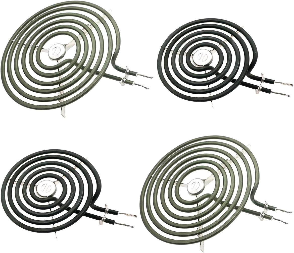 Range Stove Top Surface Element Burner Kit 2 pcs 6 Inch and 2 pcs 8 Inch J352188