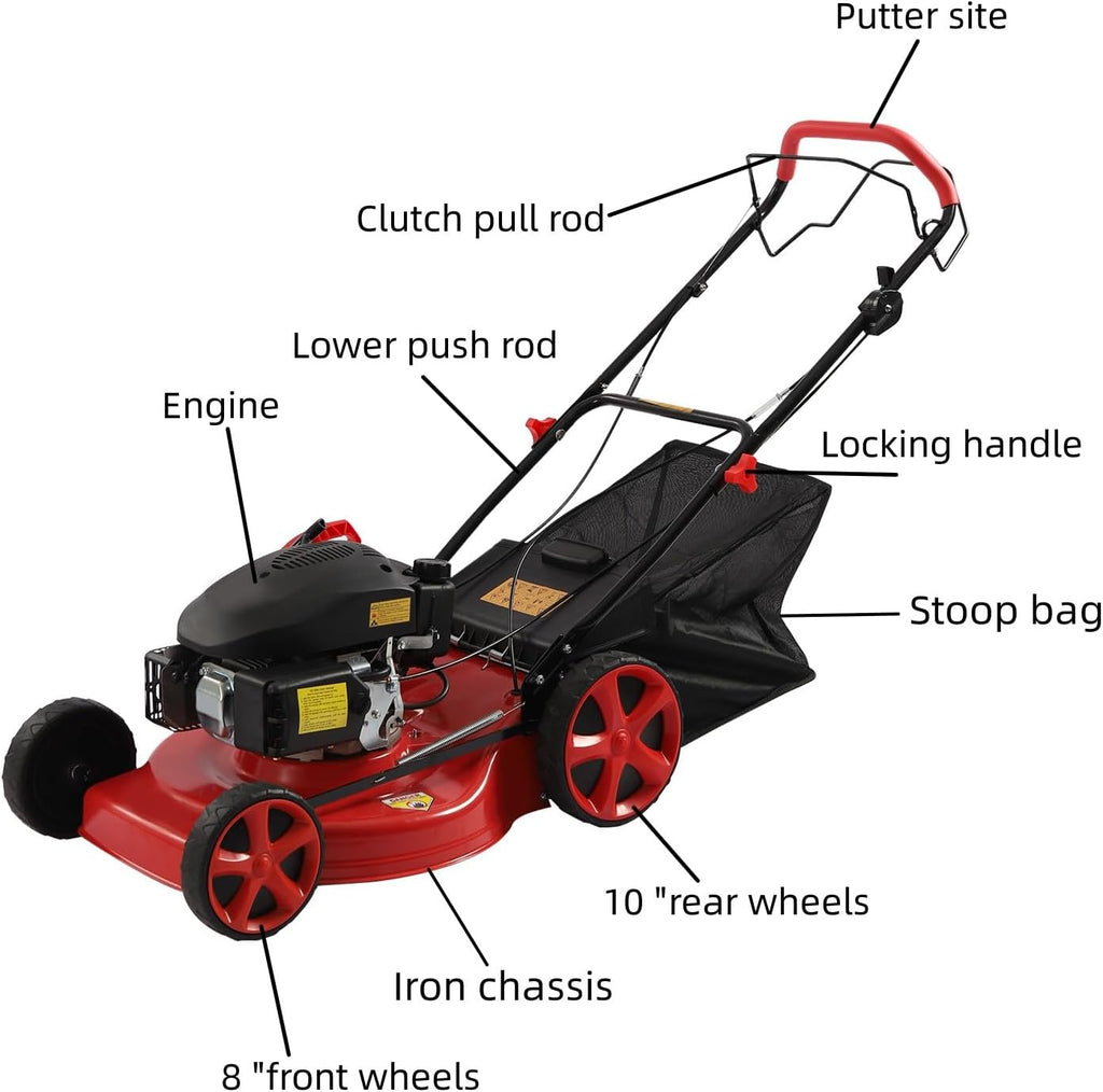 Self-Propelled 20-Inch Gas Lawn Mower with Bagger K89001