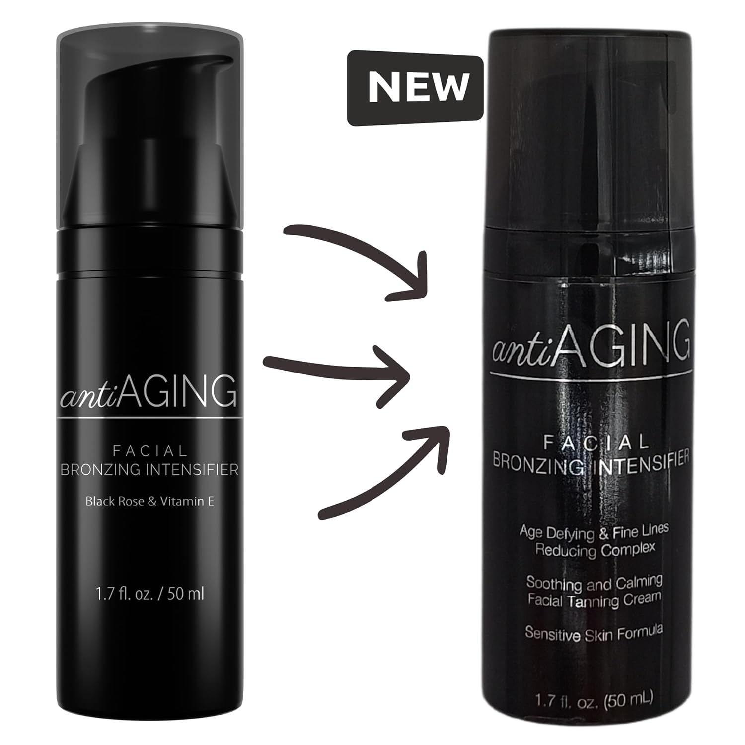 Anti-Aging Face Tanning Lotion for Tanning Beds with Bronzer Z370027