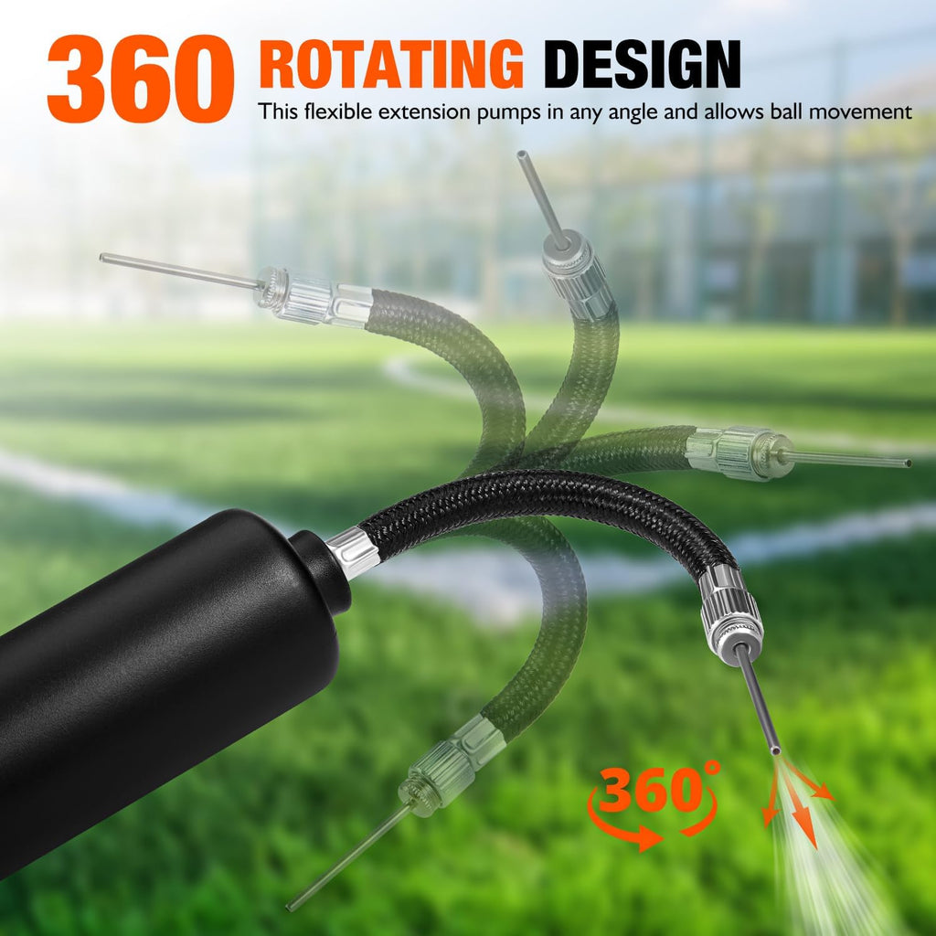 Ball Pump with 3 Needles, Nozzle, and Extension Hose I206