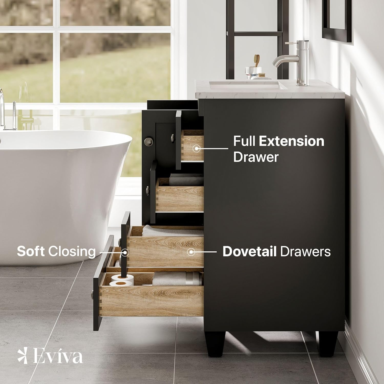 24" x 18" Espresso Bathroom Vanity I26241