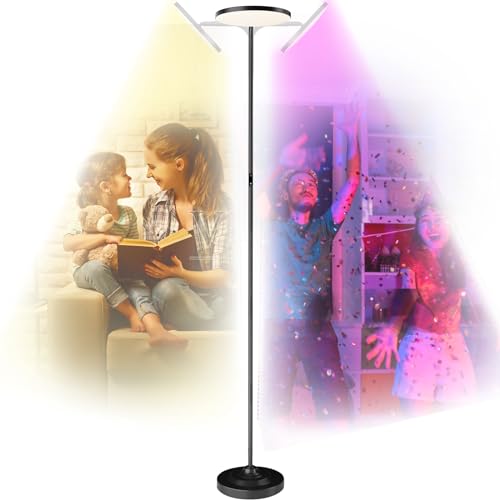 RGB Floor Lamp, 36W LED Standing Lamp with Remote, Dimming and Color Changing Y8634