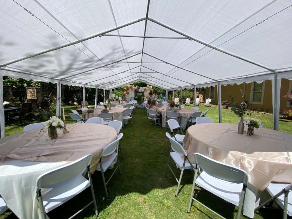 20x40 Party Tent Heavy Duty Outdoor Galvanized Wedding Canopy with Storage Bags V671125