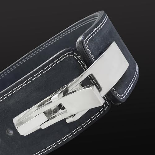 10mm Leather Weightlifting Belt for Powerlifting and Lower Back Support M72169