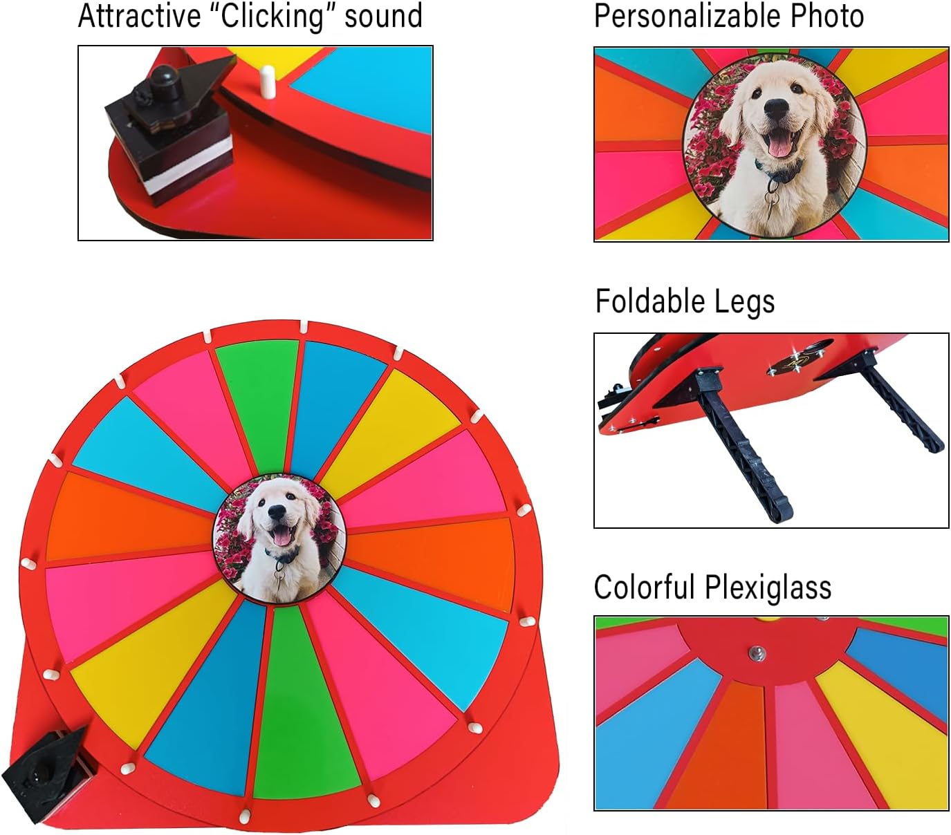 18 Slot Spinning Prize Wheel for Tabletop Games T37580