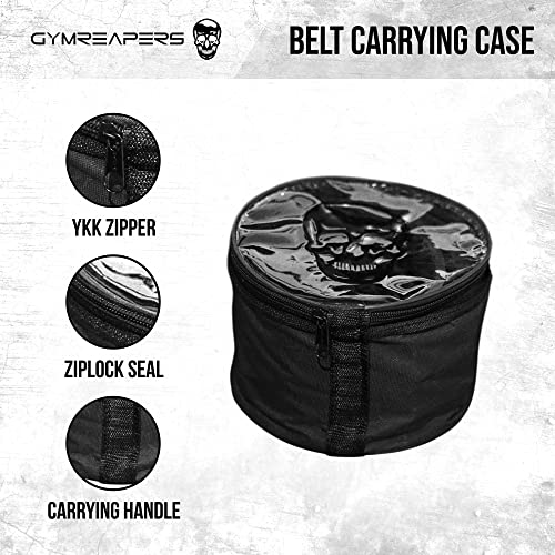 7MM Leather Weight Lifting Belt with Adjustable Buckle for Lower Back Support A9218