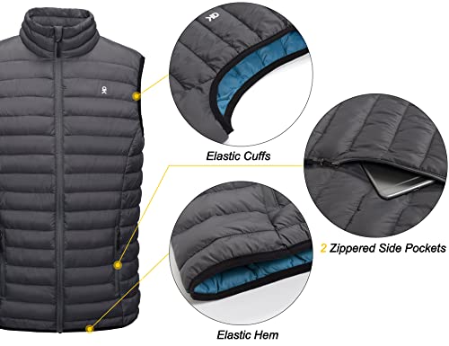 Men's Lightweight Warm Puffer Vest Sleeveless Jacket Q231996