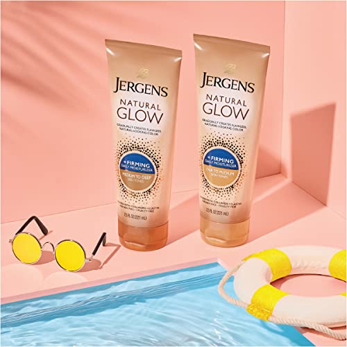 Natural Glow Self Tanner Body Lotion for Medium to Tan Skin Tone with Firming Formula W987550