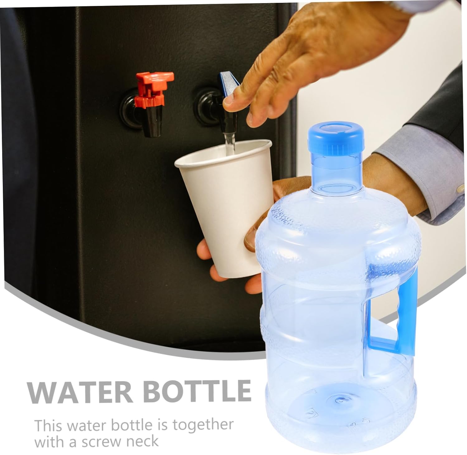 3 Gallon Glass Water Jug with Handle for Camping G4681