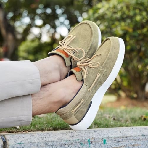 Men's Orthopedic Slip On Shoes for Plantar Fasciitis, Casual Canvas Loafers X612