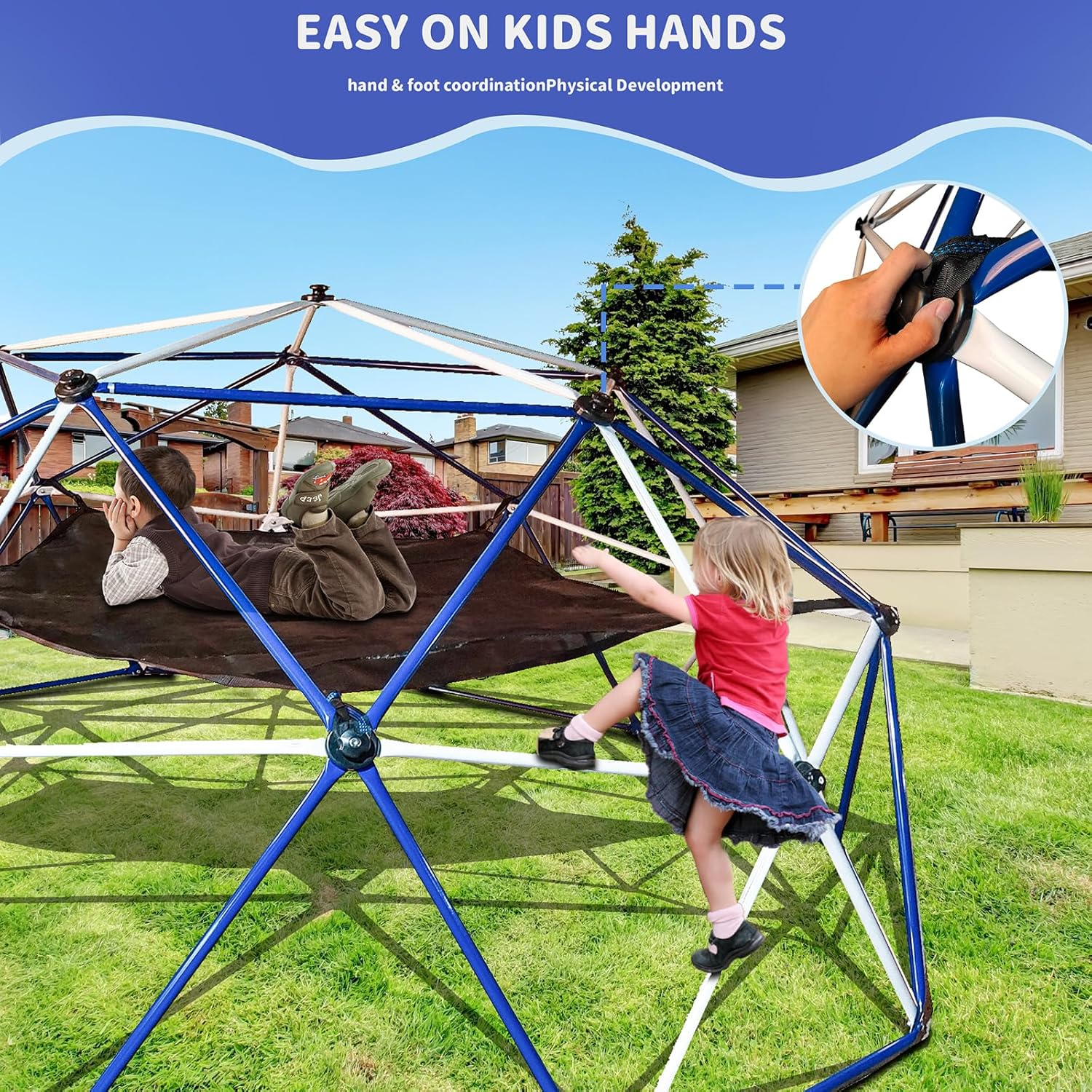 Climbing Dome Jungle Gym for Kids Ages 8-12 Outdoor M3275