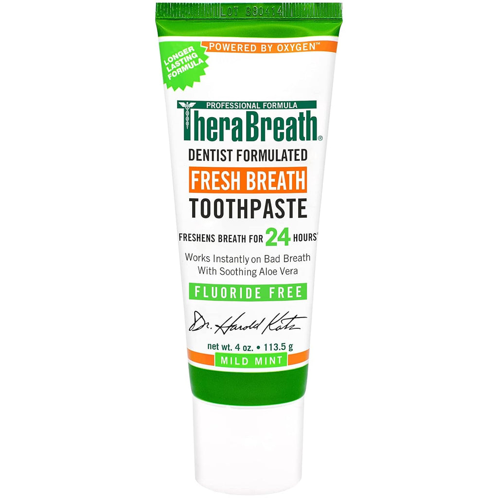 Mild Mint Fluoride Free Toothpaste, 4 Ounce (Pack of 2) X732743