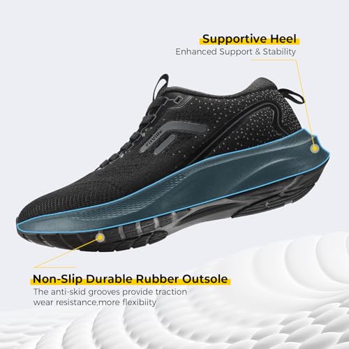 Men's Wide Width Walking Shoes with Arch Support W4664
