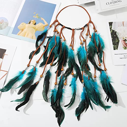 3PCS Women Hippie Costume Set with Headband, Necklace and Sunglasses Y1733
