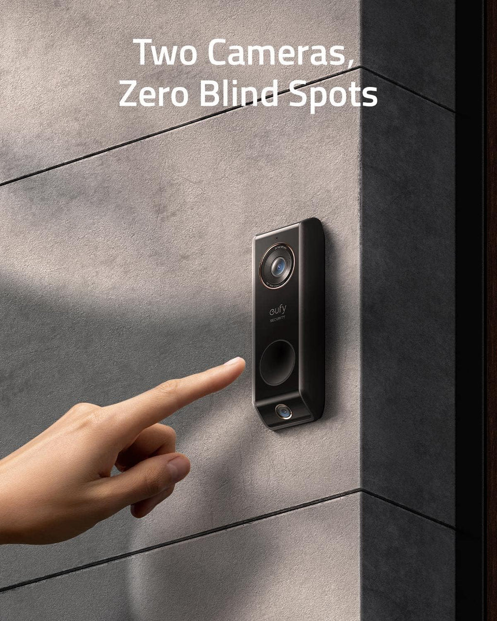 Video Doorbell Wired with Chime, Dual Cam, 2K HDR, No Monthly Fee Z403