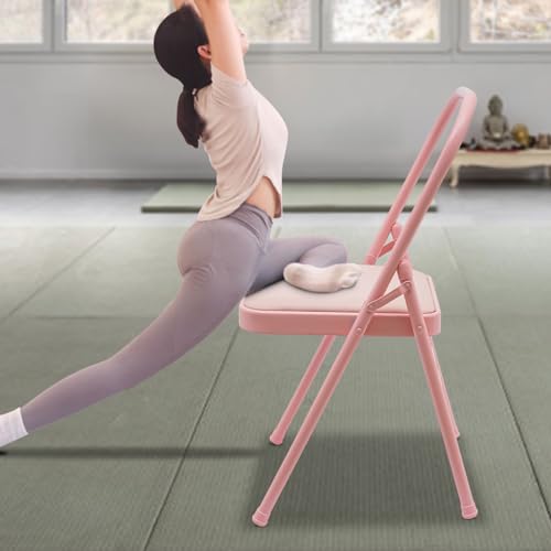 Foldable Yoga Chair for Adults with Lumbar Back Support M8498
