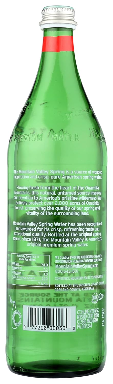 Spring Water, 33.8 Fl Oz, 12 Pack F50410