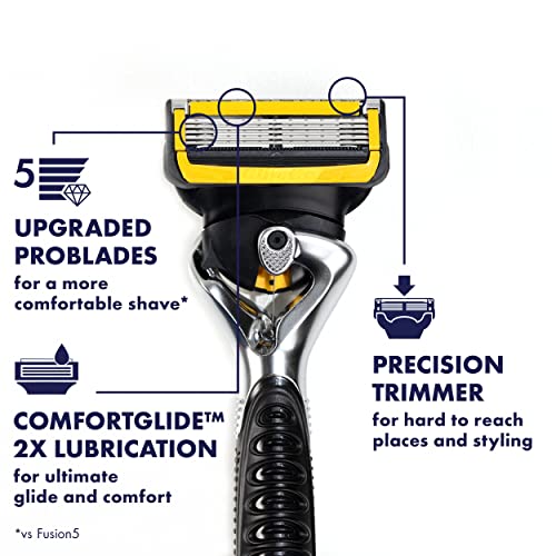 Razor Refills for Men, 5-Blade with Precision Trimmer, 8 Count F49791