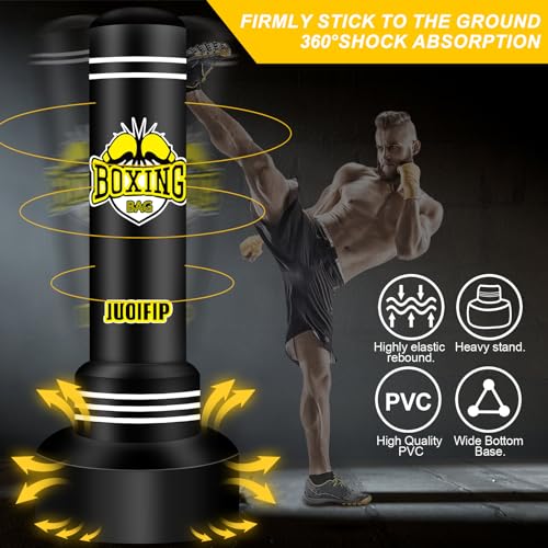 Freestanding Punching Bag with Stand, 70" Inflatable Boxing Bag for Training R7296