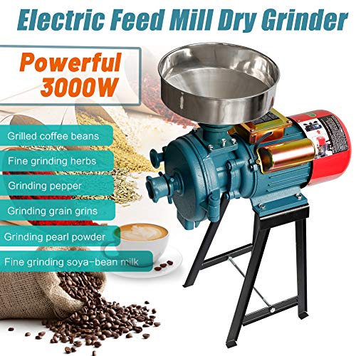 Electric Grain Mill Grinder 3000W for Cereals Corn Wheat D225148