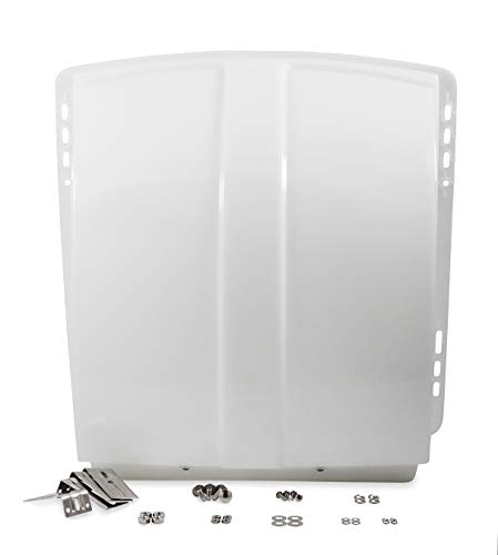 RV Roof Vent Cover with High Flow Air Ventilation, Easy Installation, White W32709