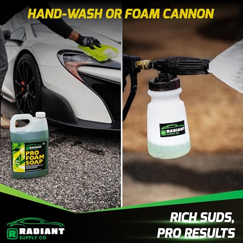 Professional Car Wash Soap for Foam Cannons or Bucket Washes, Ultra Concentrated, pH Balanced, 16oz X49252