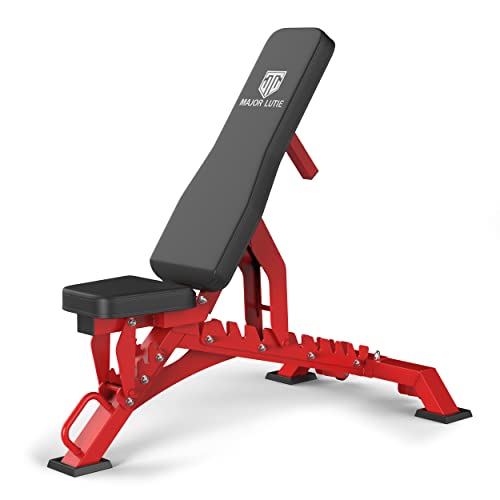 Major Fitness Weight Bench,1300 LBS Capacity Bench Press and 32 Adjustable Positions Strength Training Bench for Garage and Home Gym Workouts, Weight Lifting, and Bench Press