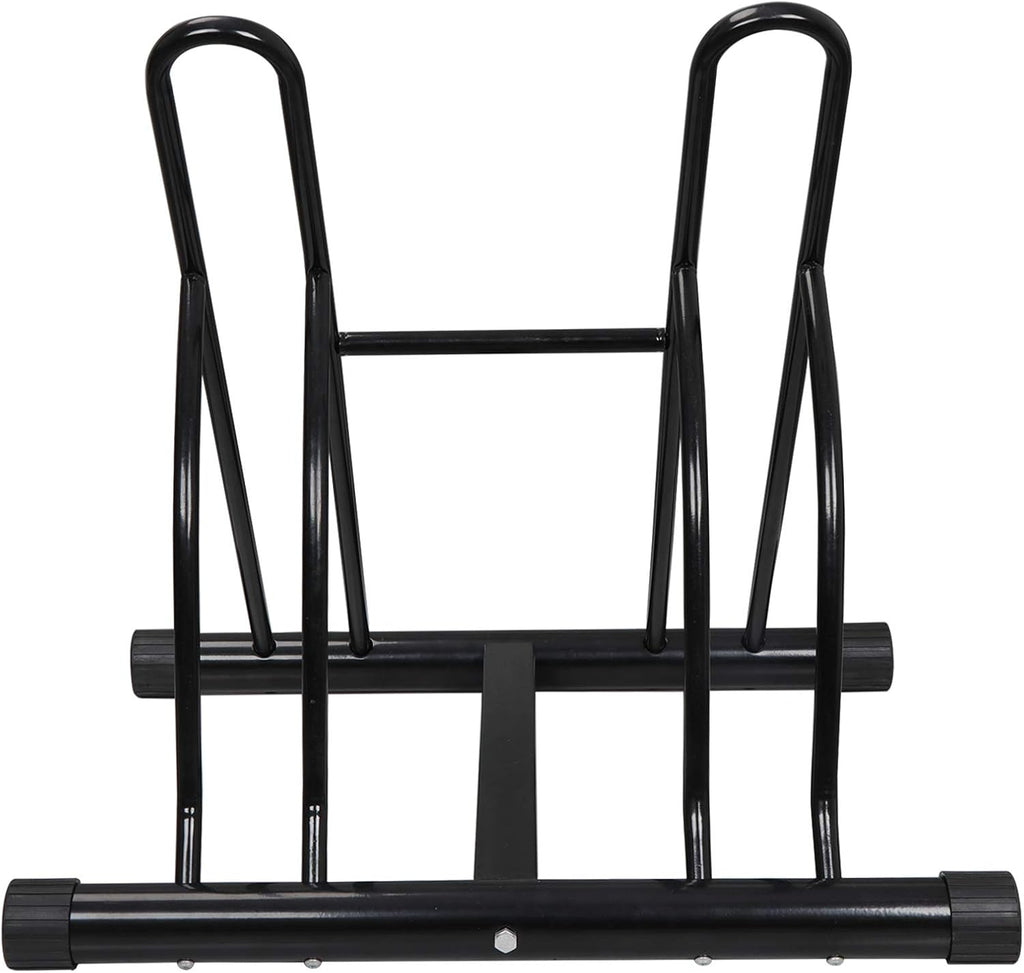 2 Bike Floor Stand Bicycle Rack, Free Standing Cycling Rack Storage Organizer B5105