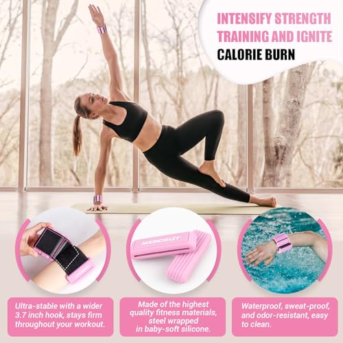 Pilates Wrist & Ankle Weights Set of 2, Adjustable for Walking, Yoga, Gym F527133